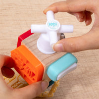 Fine-Motor Wooden Sensory Cube Hands-on Sensory Busy Cube Tactile Busy Board Toy Mechanism Play for Children