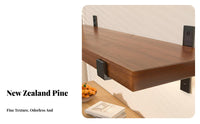 Bracketed Shelf Board Shelf Retro Design Wall Decoration Strong Load-Bearing