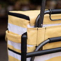 Foldable Portable Shopping Cart with Insulated Bag, Lightweight Utility Cart for Groceries and Outdoor Use