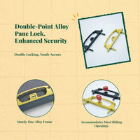 Aluminum mortise lock for sliding doors