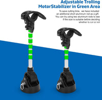 Trolling Motor拖曳马达器支架固定拖曳马达轴减少反弹船用安装架