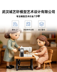 Miniature Sewing Machine Model for Dollhouse