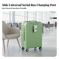 Trolley Suitcase USB Charging Port Suitcase Side Hook for Travelers