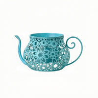 Metal Planter with Saucer Elegant Decorative Flower Pot Long-Lasting