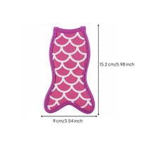Mermaid Tail Chilled Treat Holder Reusable Neoprene Ice Treat Sleeve Washable