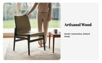 Upholstered Side Chair Italian Inspired Kitchen Seating Minimalist Design Soft Upholstery for Homeowners, Adults