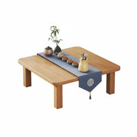 Wooden Floor Desk Multi-Functional Japanese Floor Table Japanese Folding Floor Table Sturdy Wood Construction for Small Areas