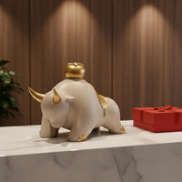 Feng Shui Wealth Statue Light Luxury Design Resin Good Luck Ornament for Office