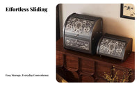Decorative Organizer Chest with Lid Household Storage Secure Latch for Students