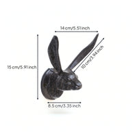Rabbit Head Wall Hook Decorative Rabbit Wall Hook Farmhouse for Bathroom