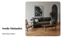 CumulusShaped Sofa Nordic design Living Room Seating Removable and cleanable Cover Couch for Apartment Dwellers, Homeowners, Lounge Area