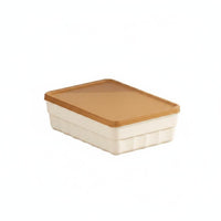 Large Capacity Plastic Storage Bin with Lid Multipurpose Stackable Storage Box Dustproof Long-Lasting for Bedroom