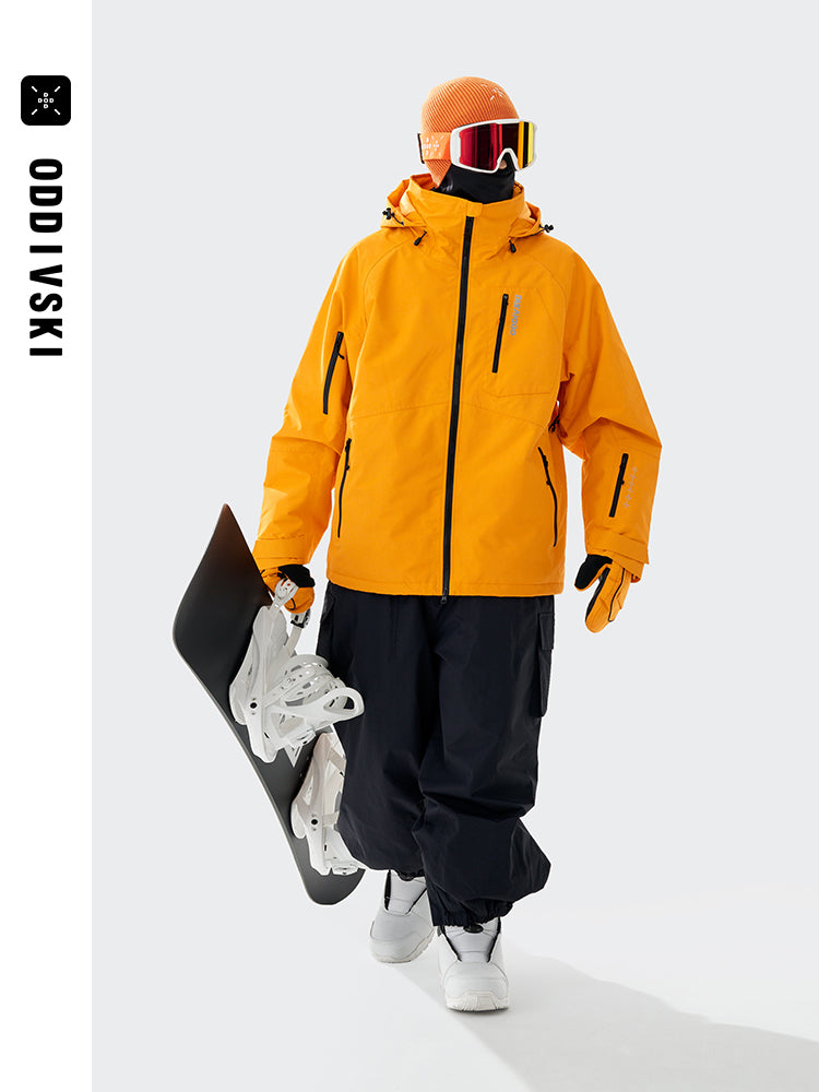 oddivski2025新款滑雪服男女款套装3L专业防水防风单双板滑雪衣裤