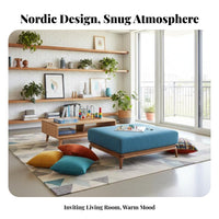 Corner Chaise Lounged Chaise Lounge Nordic design Sectional Sofa Modern Design Comfortable Seating for Families, partners, Den