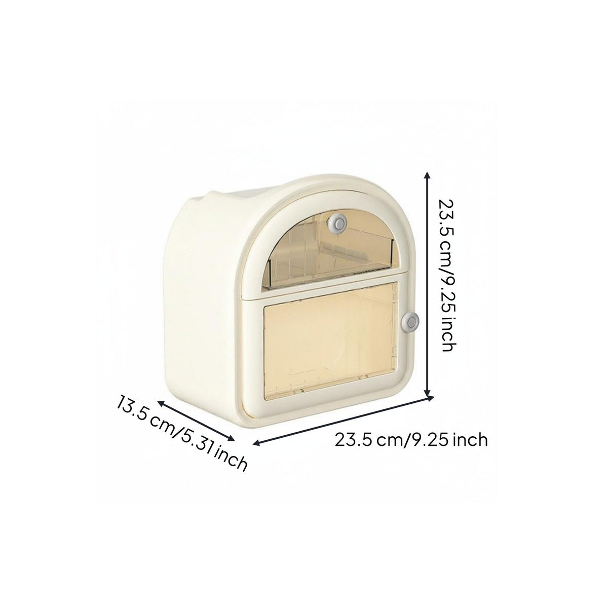 Bathroom Tissue Box with Storage Space Saving