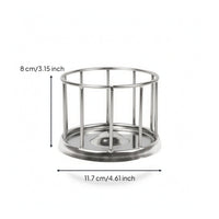 Turtle Feeding Dish with Guard Easy to Clean Stainless Steel Turtle Bowl