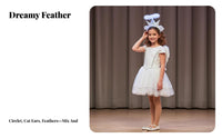 Light-up Celestial Glo Feather Extension Circle Headband Built-in Battery Light-Emitting Crown Celestial Feather Extension
