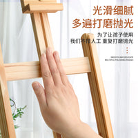 Desktop Wooden Easel for 4K Canvas, Foldable for Painting and Drawing
