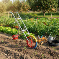 driping Tape Winder Wheels Manual Hose Reel Cart Large Capacity Push Hose Reel Cart for Farmers
