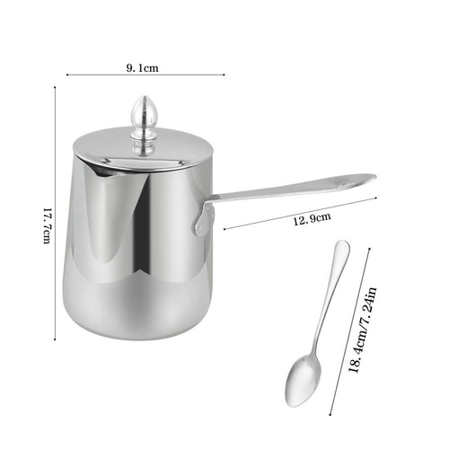 Latte Art Pitcher Ergonomic Handle Espresso Steaming Pitcher Heat Resistant
