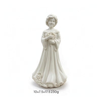 Polyresin Figurine Smooth Woman Figurine Peaceful for Bookshelf, Home Decorators