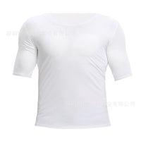 Simulated Muscle Shirt for Men Short Sleeve T-Shirt Cosplay Novelty