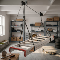 Roof-Mounted Pulley Hanger Thick Hooks Overhead Storage Lift Heavy Duty