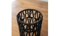 Handmade Woven Lampshade Decorative Rattan Design Light Shade Hollow Weave Design Woven Light Shade Easy to Install for DIY Enthusiasts, Dining Room, Bedroom, Restaurant, Kitchen Island