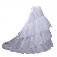 Train Underskirt Tiered Bridal Underskirt Ruffled for Weddings, Formal Events