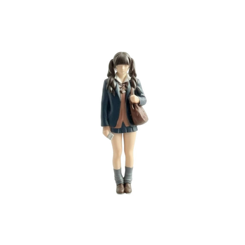 School Girl Miniature Tiny 1:64 Scale Figure Compact for Hobbyists