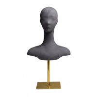 Mannequin Head Bust Realistic Look Mannequin Torso Head Stable Base Beauty Accessory for Store Owners, Hairdressers