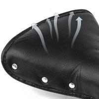 Vintage-Style Cycle Saddle with Springs Contoured Sprung Cycle Saddle Textured Retro Bike Seat Ergonomic for Commuting