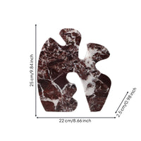 Marble Sculpture Polished Decorative Sculpture Compact Abstract Figurine for Interior Stylists, Tea Room