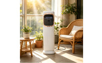 Air Ventilation Device Space-Saving Column Fan Remoteremotely-Operated Appliance for Homeowners, Renters, Bedroom, Living Room, Office