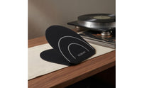 Oval Disc Protection Clip Black Vinyl Disc Clip Matte Audio Accessory Printed Graphics