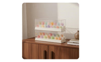 Figure Display Cabinet High Clearness Dustproof Collectible Shelf Easy-Mount Installation Clear Display Case for Collectors, Desktop
