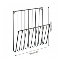 Vertical Slats Wall Mounted Magazine Holder Minimalist Wall-Mounted Magazine