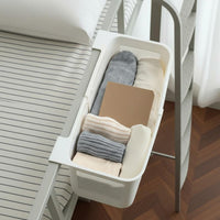 Dorm Bunk Bed Organizer Large Capacity Extendable Bedside Basket for Bedroom