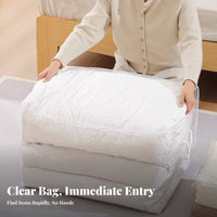 4 Pieces Quilt Storage Set Large Capacity closureed textile Bag Space Saving