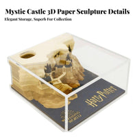 Dimensional Paper Craft Memo Pad Creative Gift Paper Carving Art Notepad Multi-Functional Paper Carving Memo Block for Collectors, Collectors