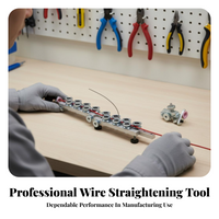 Wire straightener with metal rollers