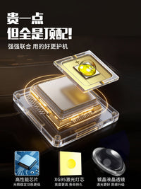 硕森2026新款强光超亮手电筒充电式耐用户外战术便携小型家用照明