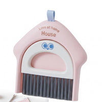 Desktop Cleaning Brush Compact House-Shaped Cleaning Brush Arched Handle