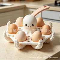 跨境新品Multifunctional Egg Holder三合一多功能煮蛋架家居工具