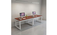 Simple Design Dual Office Desk Two Person Use Computer Desk Long-Lasting Study Table Easy to Clean for Small Apartment