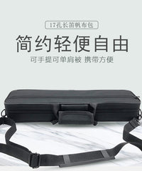 17-Hole Flute Canvas Bag, Handbag, Shoulder Bag, Storage and Travel Case