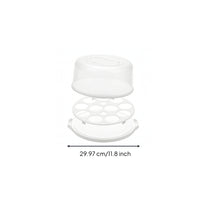 Cake Carrier with Handles Anti-Slip Cupcake Holder with Tray Round for Picnics