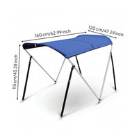 Bimini Top with Frame Sturdy Cover Resistant for Anglers