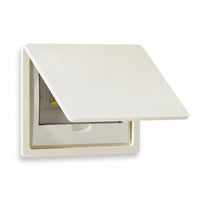 Wall Electrical Panel Cover Hinged Electrical Box Cover Hinged Lid Meter Box Cover Electrical Enclosure Easy Access Flip Up Lid Simple Flat Style Suitable for House Entryway Decoration