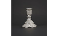 Ornate Candlestick Holder Shiny Candle Holder with Round Base Classic Sturdy for Dining Table